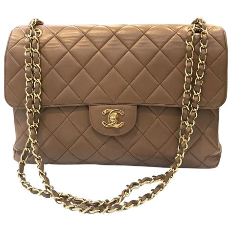 chanel bag brown vintage